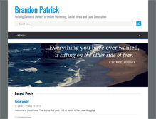 Tablet Screenshot of brandonpatrick.com